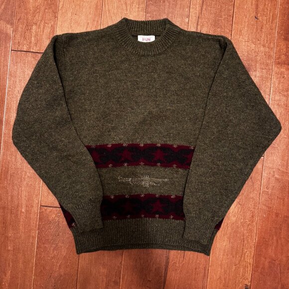 Vintage Sisley Wool Christmas Sweater | Made in Italy | Size M/L - Picture 6 of 7